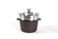 MGC 24/28cm Marbre moulé sous pression Revêtement antiadhésif Marmites à soupe et marmites pour induction Matériau métallique