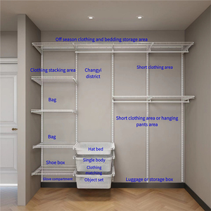 Haut de gamme grand <span class=keywords><strong>vestiaire</strong></span> étagère de rangement moderne en métal armoire Durable en acier suspendu <span class=keywords><strong>placard</strong></span> avec des caractéristiques de bricolage - Product Image 2