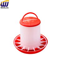 WANJIA Nouveau Distributeur Automatique de Nourriture pour Poulets en PP avec Conception Anti-Déversement pour Poussins, Poules et Poulets de Chair - Équipement d'Alimentation pour Volailles de Ferme et de Jardin