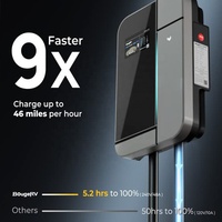 Station de recharge domestique murale personnalisable pour VE, Type 2, 32A, câble 4m, OCPP, WiFi, RFID, 7KW, étanche IP65, contrôle par application