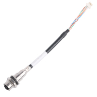 Assemblé M12 8 positions IP67 câble Ethernet droit femelle codé en X CAT6A blindé PBT pour câble électronique MOLEX 5031490800