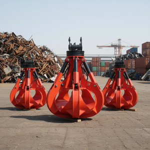 Penjepit Logam Bekas Excavator Hidrolik 15 Ton Kapasitas Tinggi Tahan Aus 360 °   Rotasi - Product Image 1