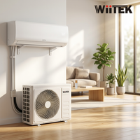 Climatiseur split à onduleur électrique à économie d'énergie 12000 BTU R32, déshumidificateur autonettoyant, refroidissement uniquement, usage domestique, classe A, télécommande