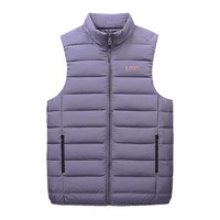 Gilet d'Hiver Chaud en Coton Personnalisé pour Hommes, Gilet Doudoune Déperlant Décontracté, Veste Solide Sur Mesure avec Logo OEM pour Homme