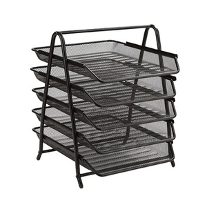 ถาดใส่เอกสารโลหะ 5 ชั้น แบบซ้อนได้ สำหรับจัดเก็บเอกสาร - Product Image 2