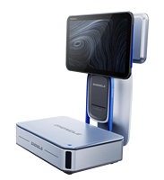 LS1 AI-herkenning touchscreen labelweegschaal 15,6 inch POS weegschaal met thermische labelprinter voor verse producten
