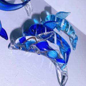 Cristal de Murano soplado a mano, cristal de delfín, animales marinos, tiburón ballena, decoración de juguete - Product Image 2