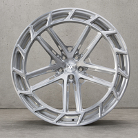 Jantes monobloc forgées sur mesure Viaol à double rayon fendu Aero Ring 19 20 21 22 23 24 pouces 5 trous compatibles Mercedes AMG GTR G63 Porsche