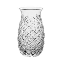 Tasse en verre transparente ananas, design créatif, pour boissons froides, jus, eau pétillante, 480 ml, pour restaurant, design mignon