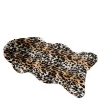 Leoparden-Teppich Gepardenmuster-Teppich Flächenteppich Niedliche Western-Deko Tierfell-Teppiche Bedruckte Fellmatte für Wohnzimmer Schlafzimmer Rutschfest