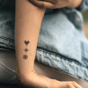 Adesivi per Tatuaggi Temporanei Senza Acqua con Estratto di Genipa e Succo di Jagua, Disegni Personalizzati, Ecologici, su Pellicola PET per il Corpo - Product Image 2