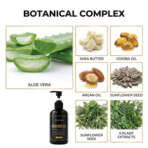Gel da Barba Idratante e Ammorbidente all'Aloe Vera per la Cura Quotidiana della Barba Maschile, Etichetta Privata - Product Image 4