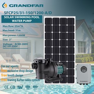 Pompe à eau solaire portable Grandfar SFCP 1200W, puissance élevée 1,6 CV, moteur à fil de cuivre de 3 pouces pour l'irrigation et l'agriculture SFCP25/31-150/ - Product Image 1