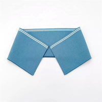 Col en tricot côtelé à rayures écologique de haute qualité personnalisé anti-rétrécissement