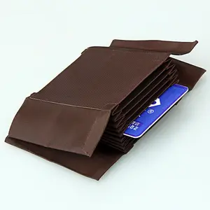 Fashion durable 9Card Slots Inner Pages Card Slots Mix 3 Colors Inner Pages in Cloth Organ Pattern Fabric for Wallet Card Holder