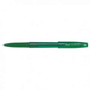 PILOT - Penna a Sfera SUPER GRIP-G con Cappuccio Verde (F) - Product Image 1