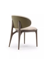Chaise de salle à manger italienne en bois massif home Nordic designer simple en cuir chaise en bois de frêne
