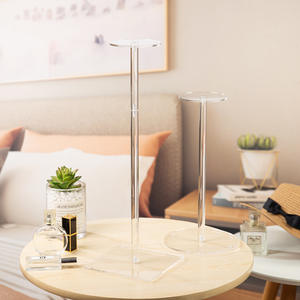 Круглая прозрачная подставка для шляпы, акриловая подставка для париков - Product Image 2