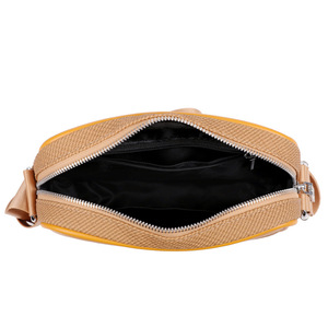 Sac bandoulière vintage de luxe pour homme en cuir PU durable avec poche avant zippée pour usage quotidien - Product Image 5