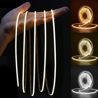 Haute densité 120LED/M noir PCB LED bande télécommande App contrôle 6000K IP20 pour supermarché étagères stand d'exposition 3mm 5V