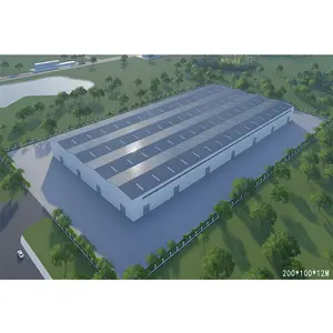 鉄骨構造工業デザイン屋根製造金属建築プレハブcouverture de hangar倉庫