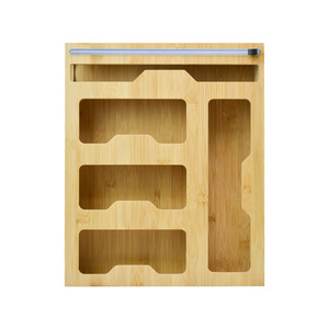 Bamboo <b>Drawer</b> Organizer With Partitions Rectangular Storage Trays For Kitchen Use - Product Image 3