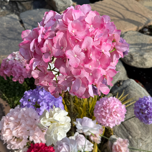 Grande fleur d'hortensia 3D à effet naturel - Réaliste et authentique pour la décoration intérieure - Product Image 2