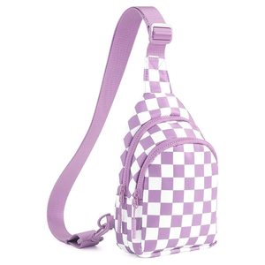 Sang Trọng Thiết Kế Thể Thao Fanny Gói Crossbody Ngực Vai Sling Túi Có Thể Điều Chỉnh Dây Đeo Polyester Thư Hình Học Dành Cho Phụ Nữ - Product Image 1