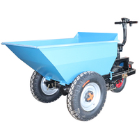 Chariot à main motorisé à économie d'énergie, chariot à béton, chariot à ciment, chariot à sable et gravier, batterie 48V, moteur 1000W, capacité 500KG
