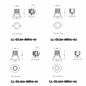 Led COB lõm Downlight MR16 5W 8W 10W 15W LED ánh sáng tại chỗ đúc Alu phòng khách hành lang LED trần ánh sáng tại chỗ - Product Image 6