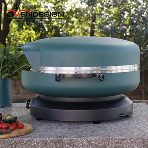 Horno de Pizza de Acero Inoxidable de 19 Pulgadas para Exteriores, a Gas, de Instalación Independiente, Color Verde, para Uso Doméstico - Product Image 2