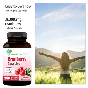Cápsulas de Arándano Premium 2 en 1 con Acerola, MOQ Bajo, Promueven la Salud Urinaria, Extracto de Arándano, Vegetarianas - Product Image 4