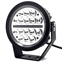 Nouveaux phares de conduite LED super lumineux haute luminosité 4x4 tout-terrain 7 pouces 12V avec DRL dynamique blanc ambre et feux de position 9800LM