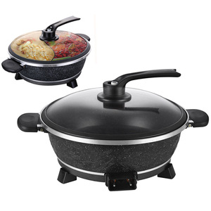 Electric Hot Pot Non-Stick Maifan Stone 30cm Dual Flavor Cooking Multi-Functional Pot - Product Image 2