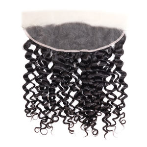 Paquetes de cabello humano brasileño de onda profunda 13x4 con cierre Paquetes de cabello humano Remy con cierre de encaje Extensiones de cabello humano Queen <span class=keywords><strong>Mary</strong></span> - Product Image 2