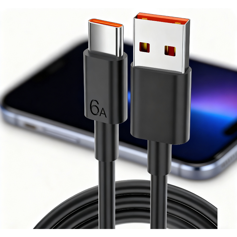 Ультра Быстрый зарядный кабель 6A Type C с 120 Вт супер зарядка USB C кабель для быстрой зарядки для мобильных телефонов и планшетов