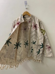 Boho TNT Suzani bordado chaqueta de bombardero Floral Suzani bordado chaqueta TNT chaqueta abrigo Suzani abrigo prendas de vestir exteriores - Product Image 2