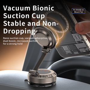 Support <span class=keywords><strong>de</strong></span> téléphone magnétique à <span class=keywords><strong>ventouse</strong></span> pour voiture, nouveau produit haut <span class=keywords><strong>de</strong></span> gamme, rotation, forte adhérence sécurisée, support <span class=keywords><strong>de</strong></span> téléphone en métal avec <span class=keywords><strong>horloge</strong></span> pour la maison - Product Image 5