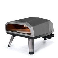 Four à Pizza Commercial rotatif 12 pouces gaz Portable Propane cuisine Machine à Pizza rotatif pierre à Pizza