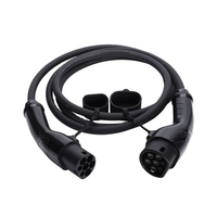 Câble d'extension de charge pour VE 11 kW Mode 3, 16A 32A Type 2 vers Type 2, monophasé triphasé, norme européenne