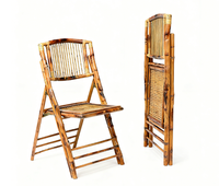 Chaise de banquet de mariage, de patio, d'événement, de villa, de conception moderne, en bois massif, portable, empilable, démontable