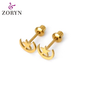 316LStainlessSteel PVD 18K Gold Plated Screw <b>Back</b> Stud <b>Earrings</b> Simulated Pearl Solitaire Hypoallergenic Smooth Finish for Women - Product Image 4