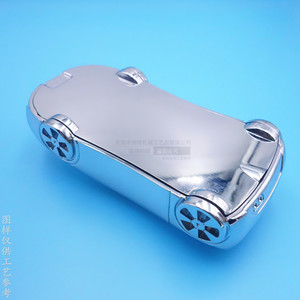Custom Zinc Alloy Car Model Bright Nickel Magnetic Desktop <b>Paperweight</b> Office Decor Gift Compact Geometric Shape - Product Image 3