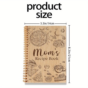 Cuaderno espiral <span class=keywords><strong>de</strong></span> tapa dura encantador <span class=keywords><strong>Libro</strong></span> <span class=keywords><strong>de</strong></span> recetas <span class=keywords><strong>de</strong></span> mamá con ilustraciones <span class=keywords><strong>de</strong></span> comida vibrante Cubierta <span class=keywords><strong>de</strong></span> papel - Product Image 6
