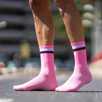 Chaussettes de course personnalisées avec rembourrage de compression, chaussettes de sport anti-ampoules pour la course et le cyclisme, chaussettes de performance unisexes pour le cyclisme, les jeux et les sports
