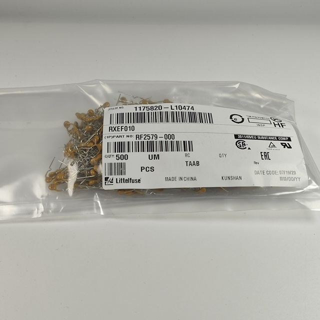 Original RXEF010 PTC Resettable Fuse 60V 100mA Circuit Protection Fuse RXEF010 RF2579-000