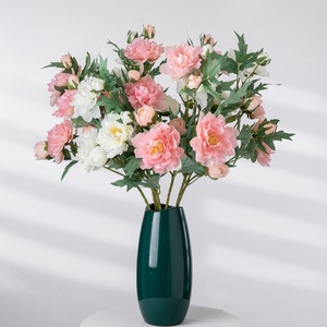 Flores de Peonía Artificiales Realistas y Suaves para Bodas y Celebraciones, Plantas Verdes al por Mayor, Estilo Floravital INS - Product Image 1