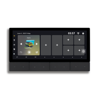 Interrupteur mural tactile Anjielo Smart avec écran IPS de 6 pouces, en aluminium et PC, avec Zigbee pour le contrôle Wi-Fi