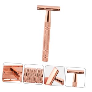 Customised Packaging Zero Waste Wet <b>Shaver</b> Rose Gold Black Metal Razor Stainless Steel Blade Double Edge Blade <b>Face</b> Body Trend - Product Image 2