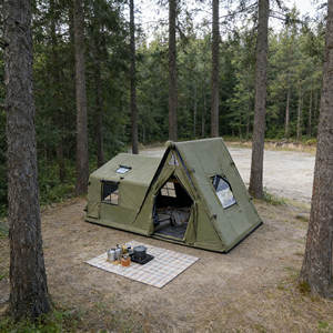 Tente gonflable d'extérieur multi-pièces, robuste, en tissu Oxford épais, pour une utilisation à long terme - Product Image 1